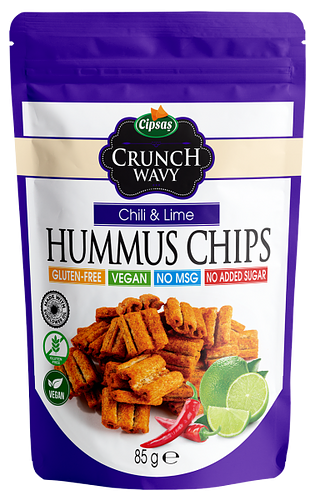 Cipsaş Crunch Stick Acı Biber & Misket Limonu Aromalı Hummus Chips 85 gr