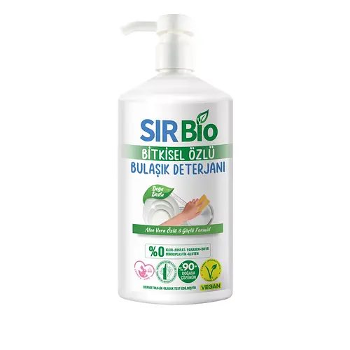 Sır Bio Bulaşık Deterjanı Pompalı Bitkisel Özlü 1000 ml