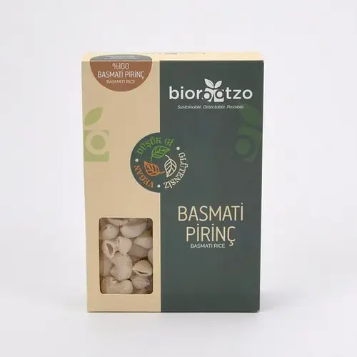 Biorootzo Basmati Pirinç Makarnası 200gr - Pipe Rigate