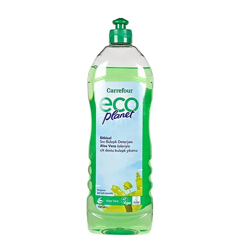 Carrefour Eco Planet Bitkisel Sıvı Bulaşık Deterjanı Aloe Vera 750 ml