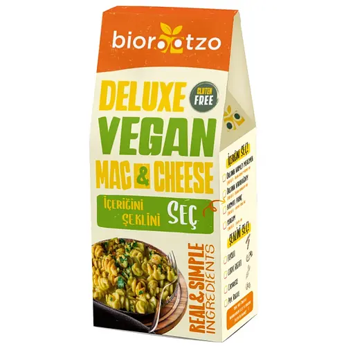 BIOROOTZO Deluxe Vegan Mac & Cheese Glutensiz 100 gr