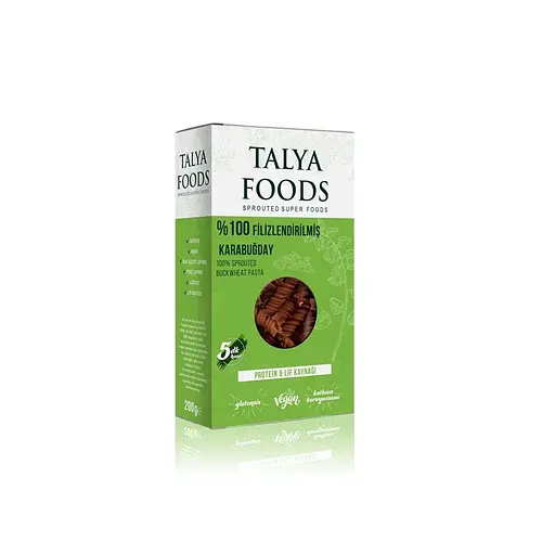 Talya Foods Filizlendirilmiş Çiğ Karabuğday Makarnası 200 gr