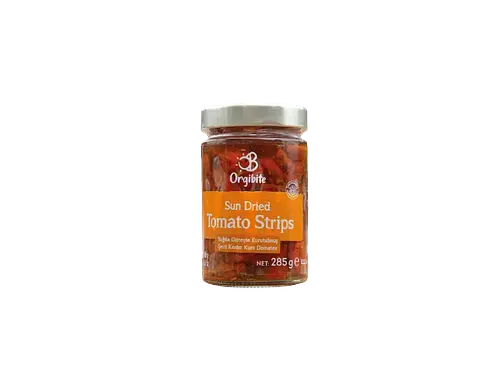 Orgibite Güneşte Kurutulmuş Şerit Kesim Kuru Domates 285 gr