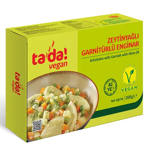 Tada Vegan Zeytinyağlı Garnitürlü Enginar 200 G