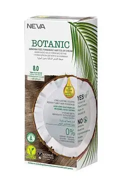 Neva Botanic Saç Boyası No: 8.0 Yoğun Açık Kumral Vegan Amonyaksız