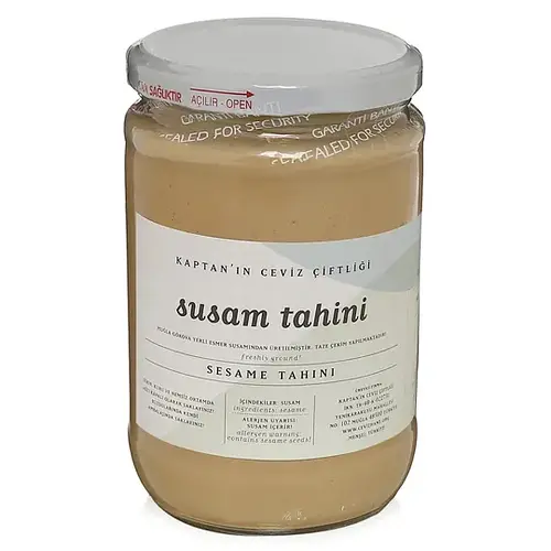 Kaptan'ın Ceviz Çiftliği Yerli Gökova Susam Tahini 650 gr